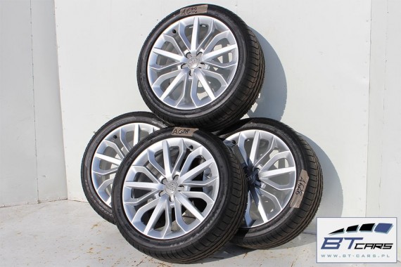 AUDI A6 A7 A8 FELGI 19 4G0601025E OPONY LATO KOŁA felga 4G0 601 025 E 8,5J*19H2 ET45 opona GOODYEAR EAGLE F1 255/40/19 100Y