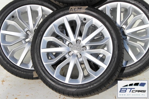 AUDI A6 A7 A8 FELGI 19 4G0601025E OPONY LATO KOŁA felga 4G0 601 025 E 8,5J*19H2 ET45 opona GOODYEAR EAGLE F1 255/40/19 100Y