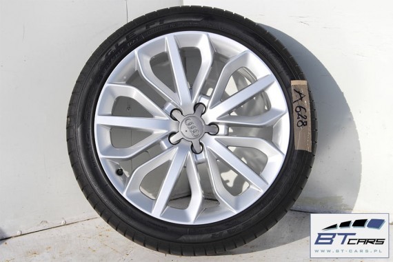 AUDI A6 A7 A8 FELGI 19 4G0601025E OPONY LATO KOŁA felga 4G0 601 025 E 8,5J*19H2 ET45 opona GOODYEAR EAGLE F1 255/40/19 100Y