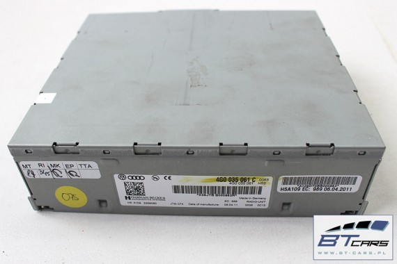 VW TOUAREG AUDI A1 A5 A6 A7 Q3 Q5 Q7 TUNER RADIOWY RADIO UNIT 4G0035061C 4G0035061G HIGH CYFROWY RADIA 4G0 035 061 C 4G0035061C