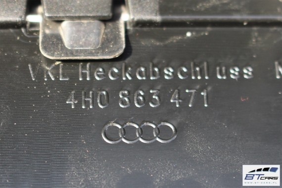 AUDI A8 BOCZEK DYWAN BAGAŻNIKA TAPICERKA 4H0863879Q 4H0863880H 4H0863471 4H0863463F 4H D4 boczki bagażnik tapicerka