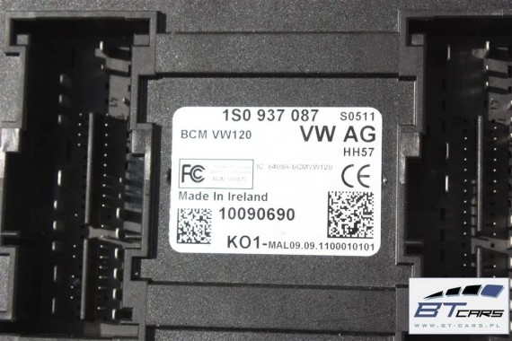 VW UP SEAT MII SKODA MODUŁ KOMFORT 1S0937087 sterownik moduł mocy BCM 1S0 937 087 1S0937090 1S0937090B 1S0937090D 1S0937087