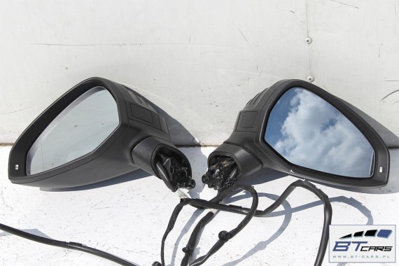 AUDI A4 LUSTERKO DRZWI LEWE 7pin ASYSTENT 8W LY9B czarny brylantowy 7 pin zewnętrzne pinów kabli przewodów 8W1857409  8W0857527