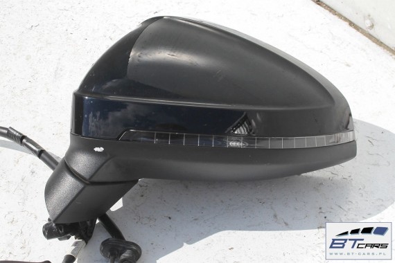 AUDI A4 LUSTERKO DRZWI LEWE 7pin ASYSTENT 8W LY9B czarny brylantowy 7 pin zewnętrzne pinów kabli przewodów 8W1857409  8W0857527