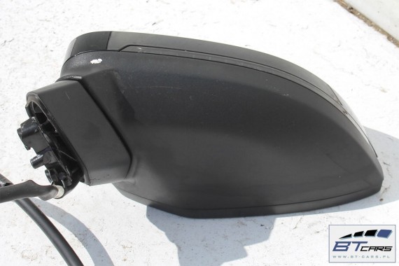 AUDI A4 LUSTERKO DRZWI LEWE 7pin ASYSTENT 8W LY9B czarny brylantowy 7 pin zewnętrzne pinów kabli przewodów 8W1857409  8W0857527