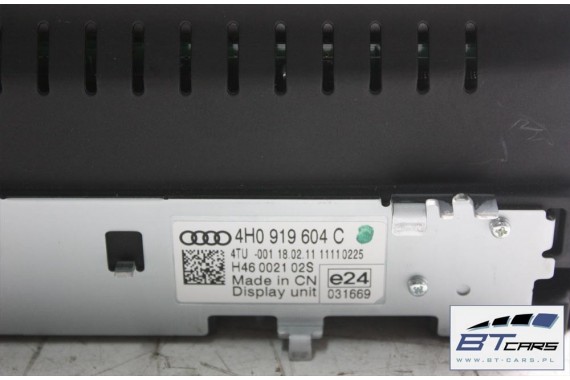 AUDI A8 MONITOR 8'' WYSWIETLACZ LCD CALI 4H0919604C 4H0919604D 4H0919604E 4H0919604B 4H0919604G 4H0919604H 4H0919604F 4H0919604