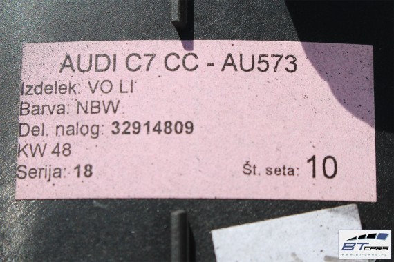 AUDI A7 LISTWY OZDOBNE LISTWA DEKOR DEKORY WYKOŃCZENIE TAPICERKA 4G0863273 4G8864261L 4G8867409AG 4G8867410 4G8867419 4G8867420T