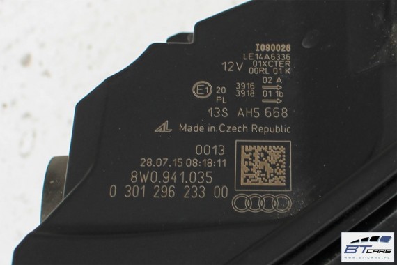AUDI A4 S-LINE PRZÓD maska błotniki zderzak pas przedni wzmocnienie błotnik lampy MATRIX 8W B9 : W1W1 LX5R 8W0941035 8W0941036