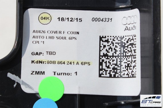 AUDI Q5 LISTWY OZDOBNE DEKORY WYKOŃCZENIE 80A 80B864241A 80B853189G 80B853190R 80A867409G 80A867410G