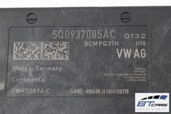 AUDI A3 STEROWNIK MODUŁ BORDNETZ BCM 5Q0937085AC 5Q0937085L MOCY ZASILANIA Xenon Led 5Q0937085S 5Q0937085AB 5Q0937085P 5Q0937085