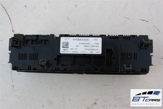 AUDI A8 PANEL KLIMATYZACJI KLIMY 4H0820043D 4H0 820 043 D 4H0820043G 4H0820043K MODUŁ STEROWNIK 4H0820043D 4H0820043G 4H0820043K