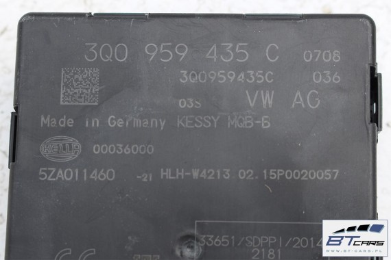 VW AUDI SKODA MODUŁ STEROWNIK KESSY 3Q0959435C 3Q0959435A 3Q0 959 435 A 3Q0959435A 3Q0959435C 3Q0959435E 3Q0959435A 3Q0959435C