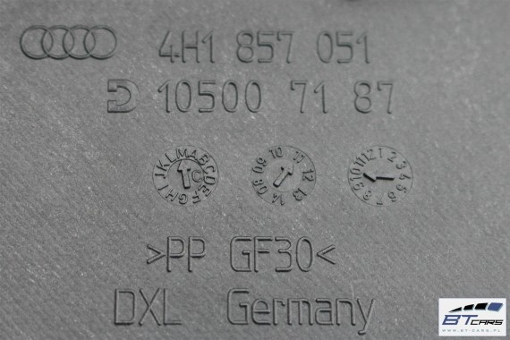 AUDI A8 LISTWA WYKOŃCZENIE LISTWA KONSOLI 4H D4 4H1857051 4H1 857 051 4H1857051 4H1857007 nakładka dekor 4H1857007 4H1857007C D4