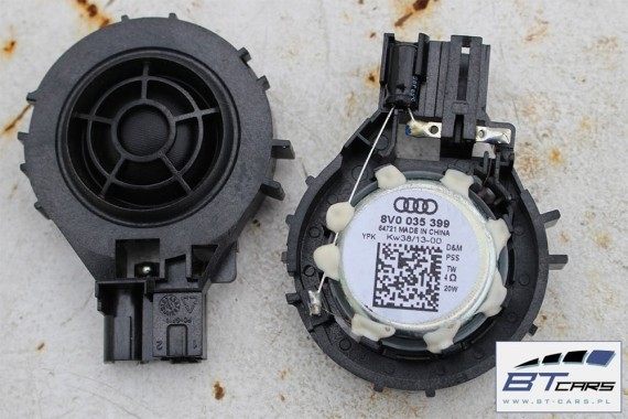 AUDI A3 SEDAN SPORTBACK GŁOŚNIKI 8V0035399 8V0035398 8V0035398A 8V4035411 8V0035415 KOMPLET 8V ZESTAW 8V0035399D 8V0035415