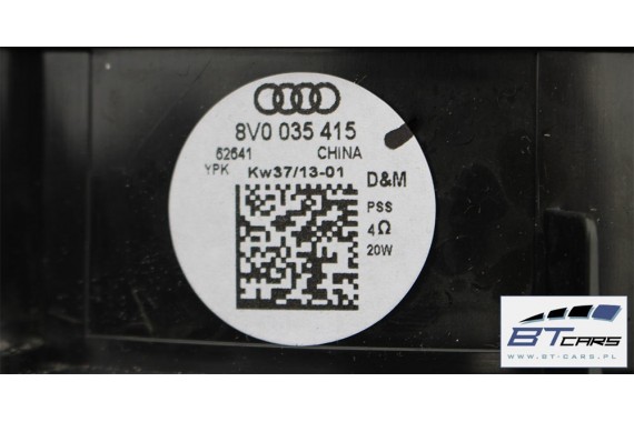 AUDI A3 SEDAN SPORTBACK GŁOŚNIKI 8V0035399 8V0035398 8V0035398A 8V4035411 8V0035415 KOMPLET 8V ZESTAW 8V0035399D 8V0035415