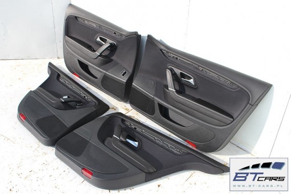 VW PASSAT CC KOMPLET BOCZKÓW DRZWIOWYCH BOCZEK BOCZKI DRZWI drzwiowe tapicerka 3C8 FL LIFT 2012- welur kolor czarny