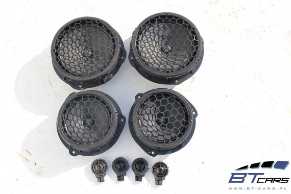 AUDI A3 SEDAN SPORTBACK GŁOŚNIKI 8V0035399 8V0035398 8V0035398A 8V4035411 8V0035415 KOMPLET 8V ZESTAW 8V0035399D 8V0035415