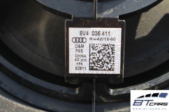 AUDI A3 SEDAN SPORTBACK GŁOŚNIKI 8V0035399 8V0035398 8V0035398A 8V4035411 8V0035415 KOMPLET 8V ZESTAW 8V0035399D 8V0035415