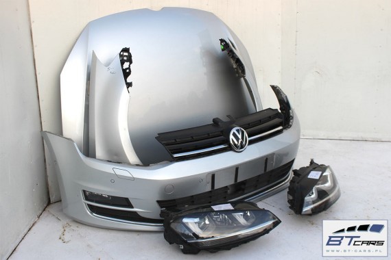 VW GOLF 7 VII PRZÓD maska błotniki zderzak pas przedni lampy wzmocnienie błotnik lampa Xenon LED LA7W Highline 5G