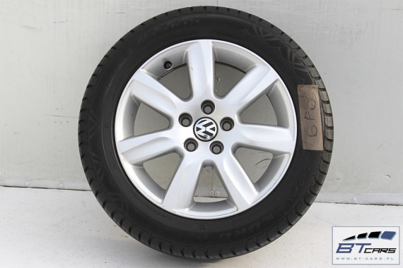 VW POLO FELGI 15 cali OPONY LETNIE KOŁA felga 6RU601025 6J*15H2 ET40 6RU601025 opona LATO Kama Euro-129 195/55/15 85H 6RU601025