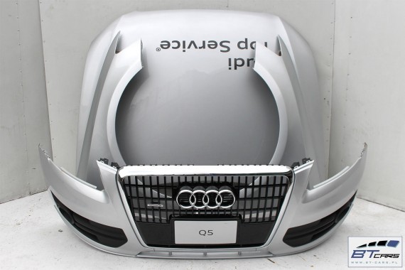 AUDI Q5 KOMPLETNY PRZÓD maska błotniki zderzak pas przedni lampy wzmocnienie błotnik Xenon LED 8R Kolor srebrny 3.2 FSi