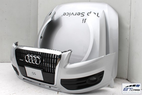 AUDI Q5 KOMPLETNY PRZÓD maska błotniki zderzak pas przedni lampy wzmocnienie błotnik 8R Kolor srebrny 3.2 FSi