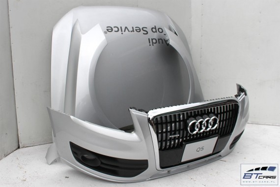 AUDI Q5 KOMPLETNY PRZÓD maska błotniki zderzak pas przedni lampy wzmocnienie błotnik 8R Kolor srebrny 3.2 FSi
