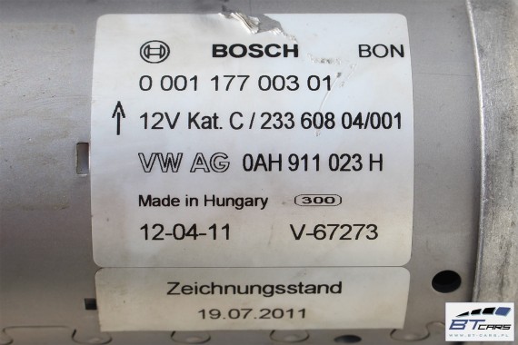 VW AUDI SEAT SKODA ROZRUSZNIK 2,0KW 0AH911023H 0AH911023HX 0AH 911 023 H  HX
