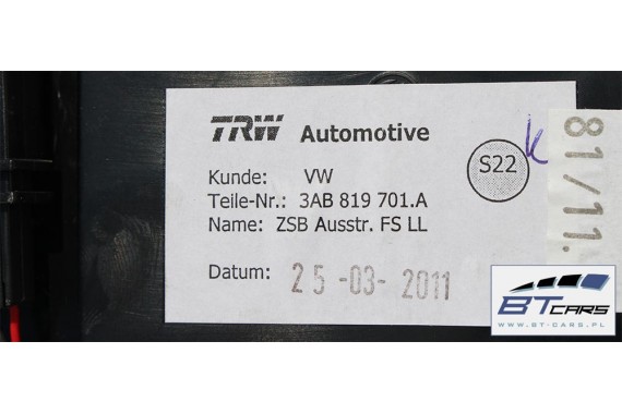 VW PASSAT B7 CC WLOTY KRATKI NAWIEWU 3AB819728A 3AB819701A 3AB819702A 3AB 819 701 wlot powietrza 3AB819728 3AB819701 3AB819702