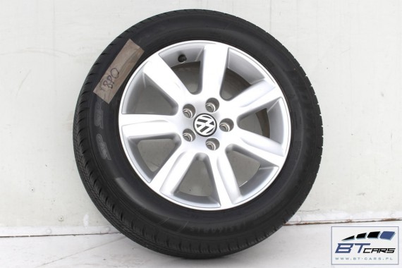 VW POLO FELGI 15 OPONY LETNIE KOŁA felga 6R0601025D 6J*15H2 ET40 opona LATO Dunlop SP Sport 01 A/S 185/60/15 88H 6R, 6C