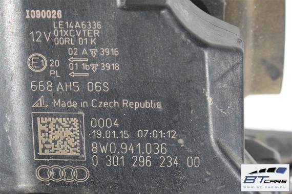 AUDI A4 PRZÓD maska błotniki zderzak pas przedni lampy wzmocnienie błotnik lampa MATRIX 8W B9 8W0941035 8W0941036 LY9B