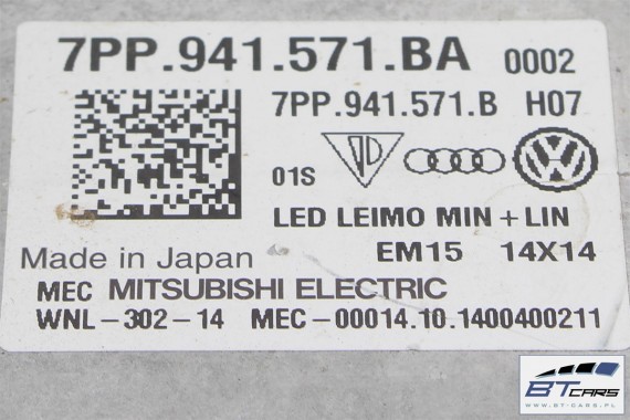 AUDI A4 PRZÓD maska błotniki zderzak pas przedni lampy wzmocnienie błotnik lampa MATRIX 8W B9 8W0941035 8W0941036 LY9B