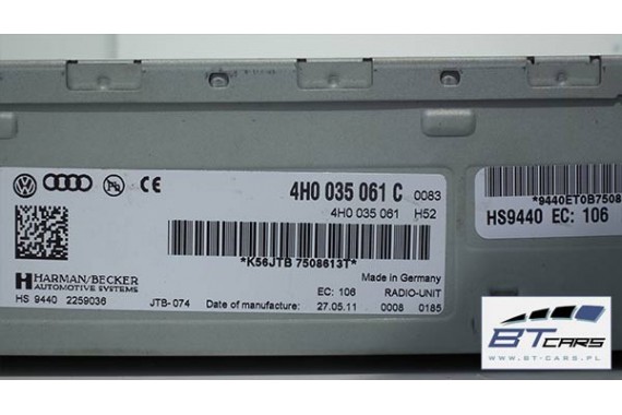 AUDI A8 ZESTAW 3G CZYTNIK + MONITOR PANEL 4H0035670J 4H0919604D 4H1919600H 4H0035061C 4H0035108C 4H0035670 4H0919604 4H0035061