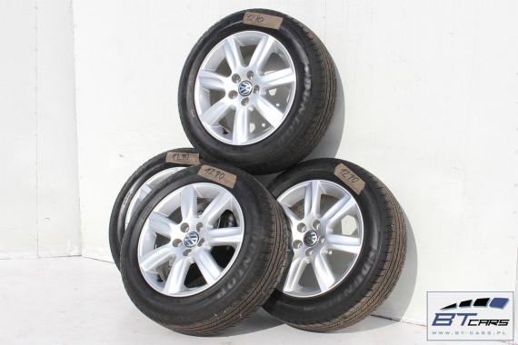VW POLO FELGI 15 OPONY KOŁA felga 6R0601025D 6J*15H2 ET40 6R0 601 025 D opona Dunlop SP Sport 01 A/S  185/60/15 88H 6R, 6C