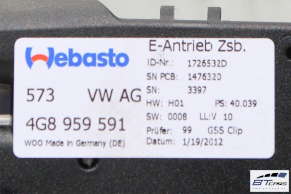 AUDI A7 SZYBERDACH 4G8877041 4G8877049 4G8877255 4G8877041 4G8959591 4G8 877 041 dach 7P5959591 4G8877049A 4G8877041 4G8877049