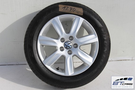 VW POLO FELGI 15 OPONY KOŁA felga 6R0601025D 6J*15H2 ET40 6R0 601 025 D opona Dunlop SP Sport 01 A/S  185/60/15 88H 6R, 6C