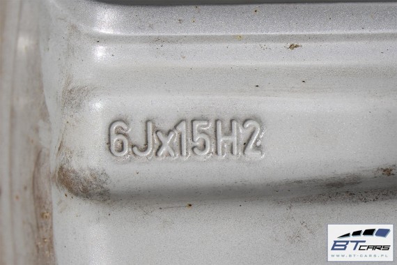 VW POLO FELGI 15 OPONY KOŁA felga 6R0601025D 6J*15H2 ET40 6R0 601 025 D opona Dunlop SP Sport 01 A/S  185/60/15 88H 6R, 6C