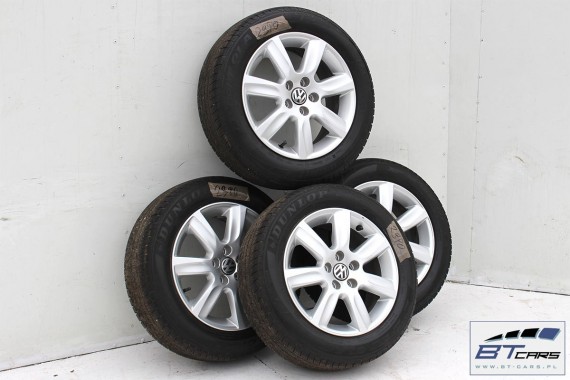 VW POLO FELGI 15 OPONY KOŁA felga 6R0601025D 6J*15H2 ET40 6R0 601 025 D opona Dunlop SP Sport 01 A/S 185/60/15 88H 6R 6R0601025D