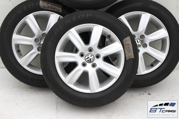 VW POLO FELGI 15 OPONY KOŁA felga 6R0601025D 6J*15H2 ET40 6R0 601 025 D opona Dunlop SP Sport 01 A/S 185/60/15 88H 6R 6R0601025D