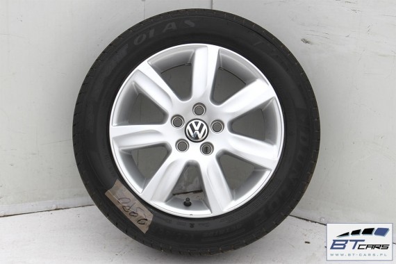 VW POLO FELGI 15 OPONY KOŁA felga 6R0601025D 6J*15H2 ET40 6R0 601 025 D opona Dunlop SP Sport 01 A/S 185/60/15 88H 6R 6R0601025D
