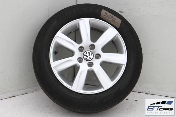 VW POLO FELGI 15 OPONY KOŁA felga 6R0601025D 6J*15H2 ET40 6R0 601 025 D opona Dunlop SP Sport 01 A/S 185/60/15 88 6R, 6C