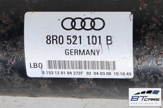 AUDI Q5 WAŁ KARDANA 8R0521101B 8R0 521 101 B 8R  8R0521101E 8R0521101K 8R0521101P 8R0521101B 8R0521101B 8R0521101B 8R0521101B