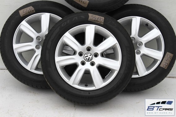 VW POLO FELGI 15 OPONY KOŁA felga 6R0601025D 6J*15H2 ET40 6R0 601 025 D opona Dunlop SP Sport 01 A/S 185/60/15 88H 6R, 6C