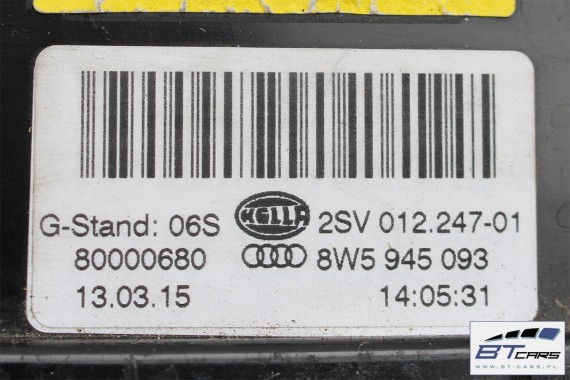 AUDI A4 SEDAN KLAPA TYLNA BAGAŻNIKA TYŁ 8W B9 A2A2 LY9B czarny 8W 8W5827025 8W5827025D 8W5 827 025 tylna 8W5827025 8W5827025