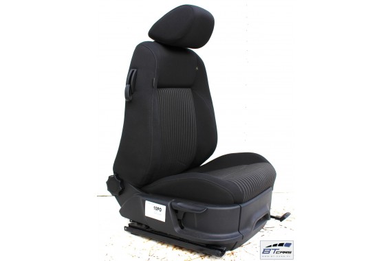 VW POLO FOTELE KOMPLET FOTELI siedzeń siedzenia tapicerka 6R 6R3 6R0 3-drzwiowy welur w kolorze czarnym