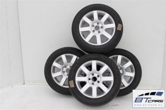 VW GOLF V VI PLUS JETTA EOS FELGI 16 cali OPONY KOŁA felga 1K0601025R 6,5J*16HZ ET50 opona CONTINENTAL 205/55/16  91H