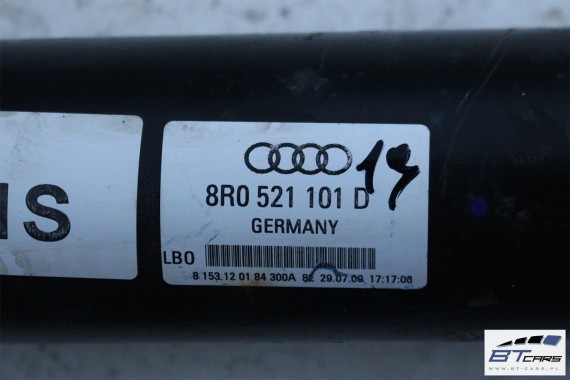 AUDI Q5 WAŁ NAPĘDOWY WAŁ KARDANA 8R0521101D 8R0521101J 8R0521101N 8R0 521 101 D 8R0 521 101 J 8R 8R0521101D 8R0521101J 8R0521101