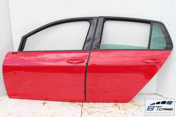 VW GOLF 7 VII DRZWI LEWE PRZÓD + TYŁ STRONA LEWA przednie + tylne 2 sztuki 5G 5G4 Kolor: G2G2 LY3D - czerwony tornado 5G4831055