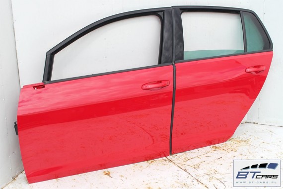 VW GOLF 7 VII DRZWI LEWE PRZÓD + TYŁ STRONA LEWA przednie + tylne 2 sztuki 5G 5G4 Kolor: G2G2 LY3D - czerwony tornado 5G4831055