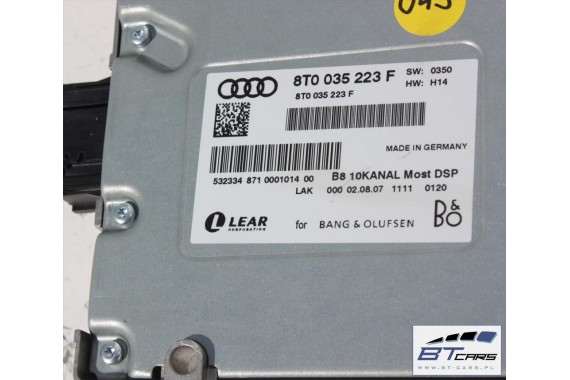 AUDI A4 KOMBI GŁOŚNIKI WZMACNIACZ 8T0035223F BANG & OLUFSEN 8K 8K9 8K0035411A 8T0035399 8T0035415B 8T0035416 8T0035397A Avant